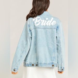 NWT Show Me Your Mumu Bride Denim Jacket L